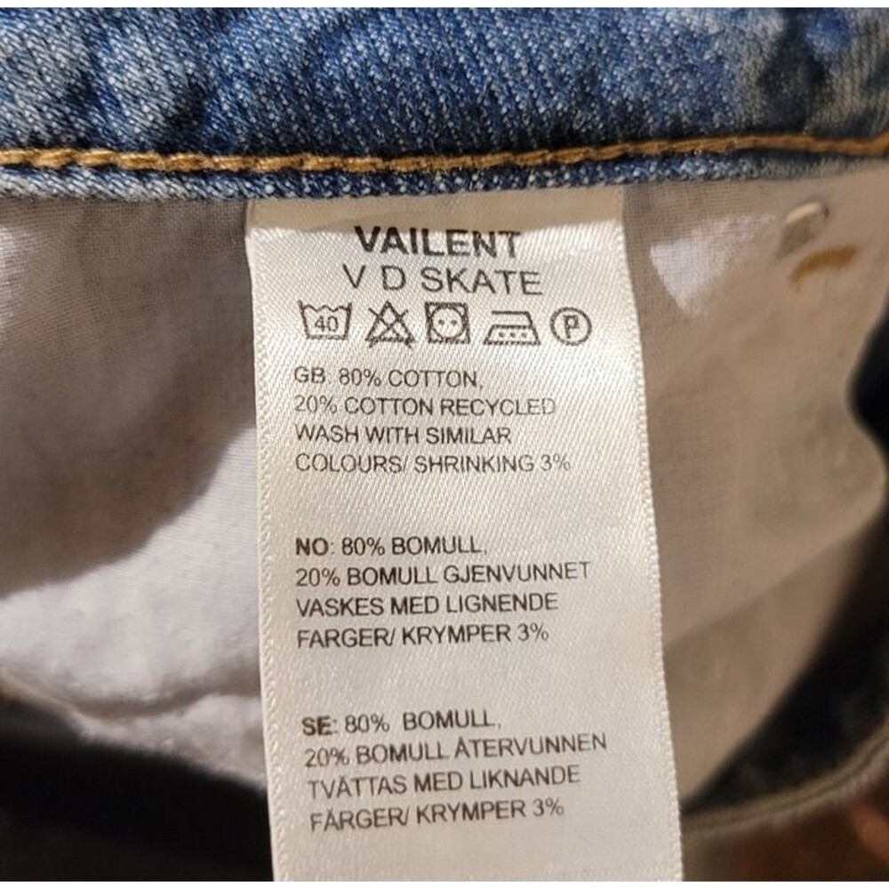 Valient VD Skate Small Straight Jeans 28W - Picture 6 of 7